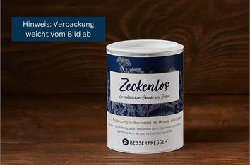 Zeckenlos - natürliche Parasitenabwehr Neu 250g