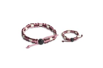 Collier anti-tiques vieux rose