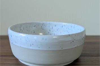 Écuelle Gordon S - blanc/bleu moucheté